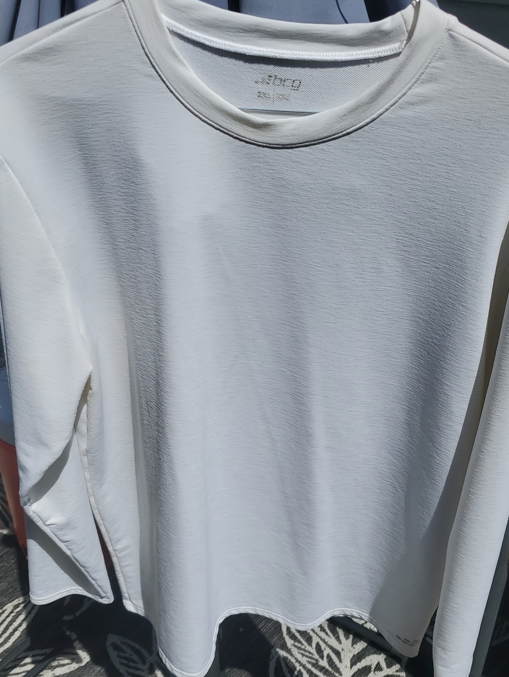 BCG Men's 2XL Long Sleeve White Tee